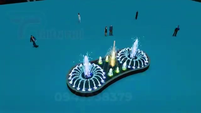 thiết kế đài phun nước số 8