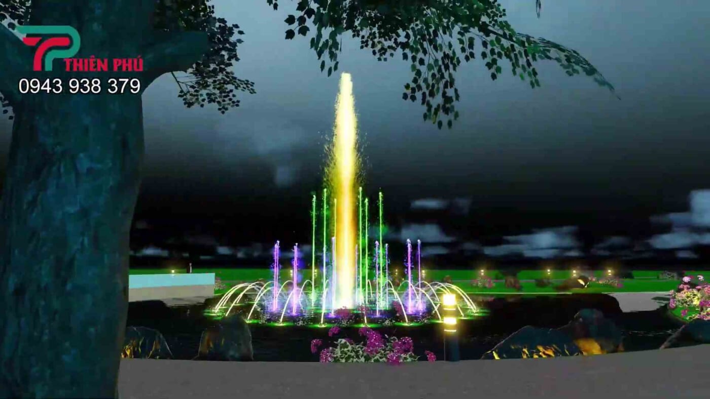 thiết kế đài phun nước tại an giang