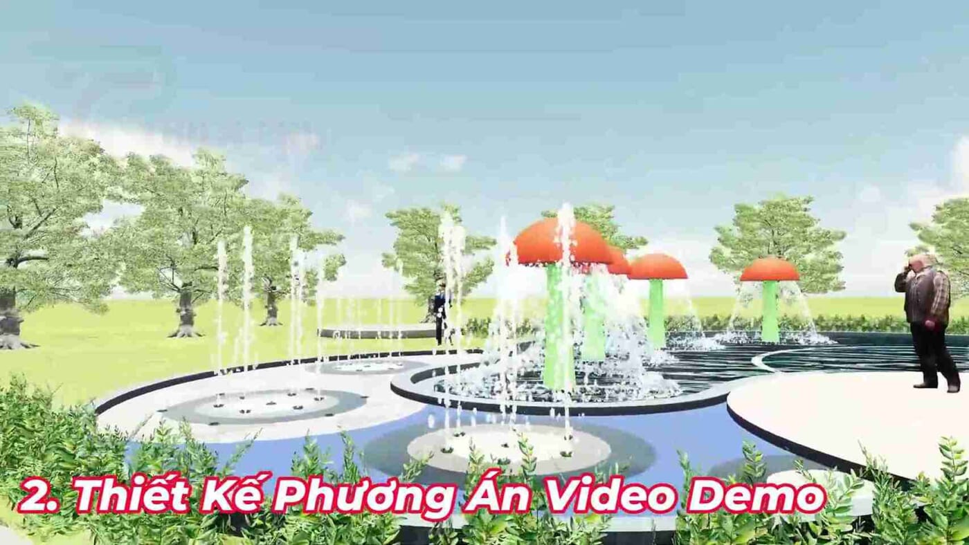 thiết kế sàn phun nước tại vũng tàu